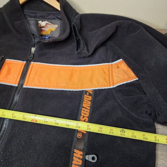 Harley Davidson Jacket Motorcycle Reflective Mens XXL Orange Black - Picture 11 of 12